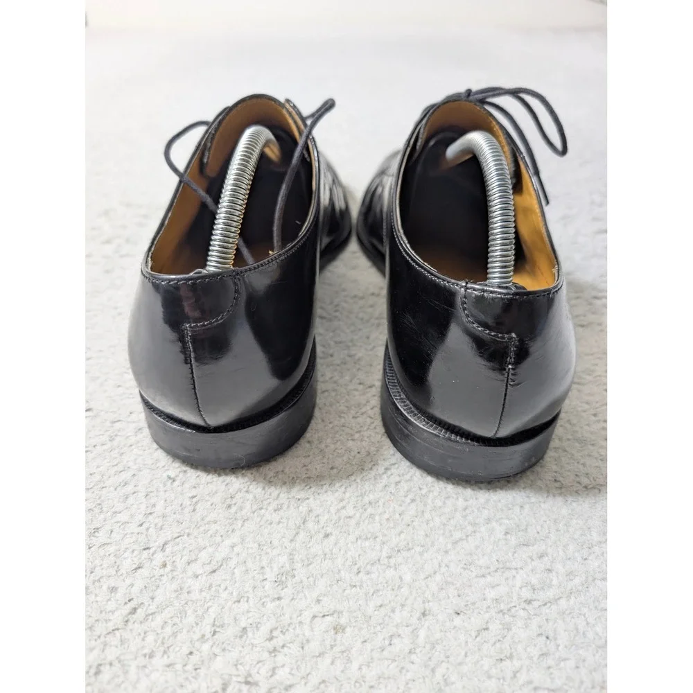 Cole Haan Dress Shoes Men 11.5‎ Black Leather Cap Toe Derby 08330 FH13